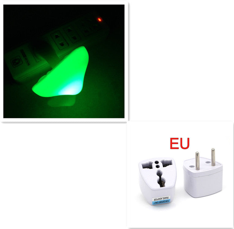 LED Night Light Mushroom Wall Socket Lamp EU US Plug Warm White Light-control Sensor Bedroom Light Home Decoration - FlexFinds