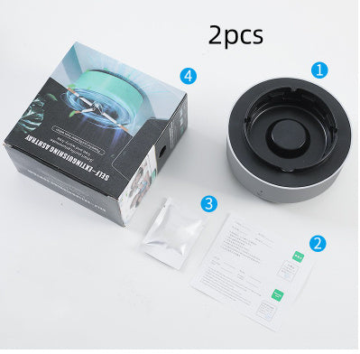 Smoke Removal Air Purification Ashtray Anion Purification Practical Automatic Purifier Ashtray Portable Gadgets For Car Ashtray - FlexFinds