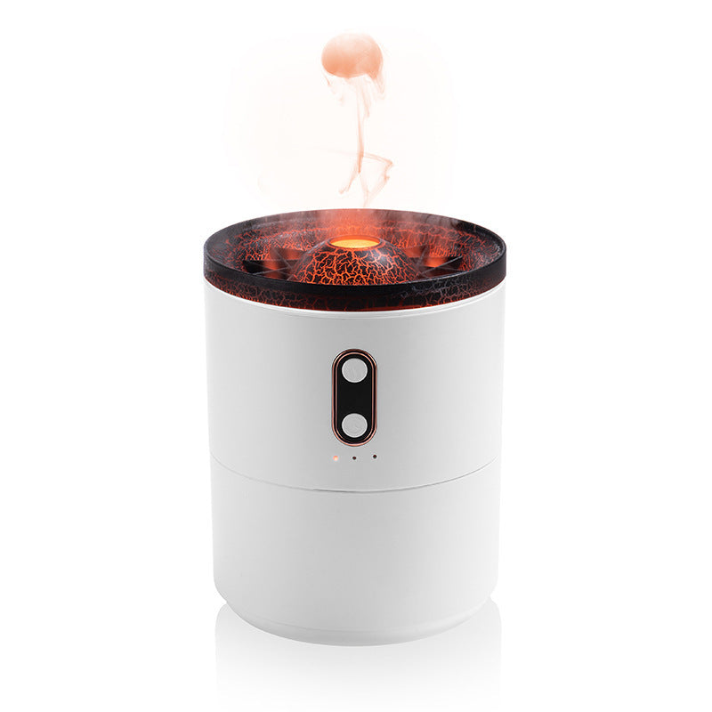 Volcanic Flame Aroma Essential Oil Diffuser USB Portable Jellyfish Air Humidifier Night Light Lamp Fragrance Humidifier - FlexFinds