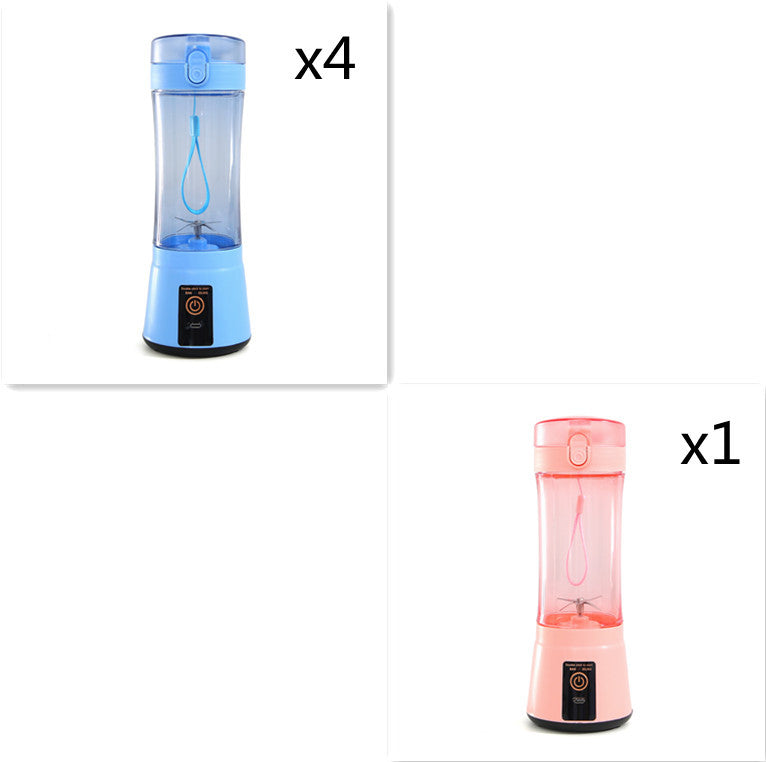 Portable Electric Fruit Juicer Wireless USB Rechargeable Mini Mixer Multifunction Summer Smoothie Blender Machine Kitchen Supplies - FlexFinds