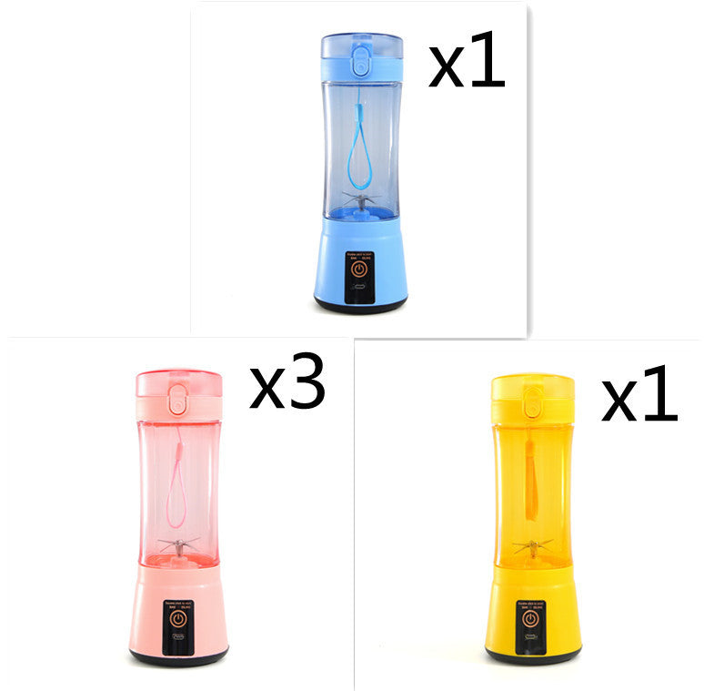 Portable Electric Fruit Juicer Wireless USB Rechargeable Mini Mixer Multifunction Summer Smoothie Blender Machine Kitchen Supplies - FlexFinds