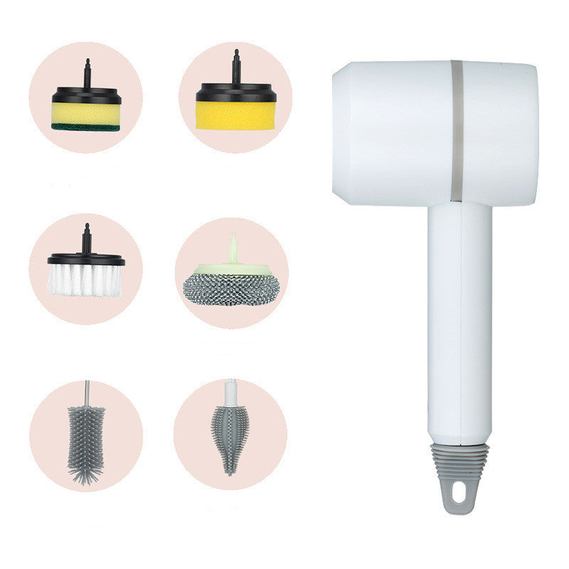 Electric Cleaning Brush Dishwashing Brush Automatic Wireless USB Rechargeable Professional Kitchen Bathtub Tile Cleaning Brushes - FlexFinds