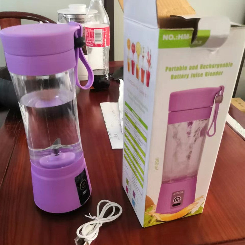 Portable Blender With USB Rechargeable Mini Kitchen Fruit Juice Mixer Home Simple Portable Electric Mini Juicer - FlexFinds