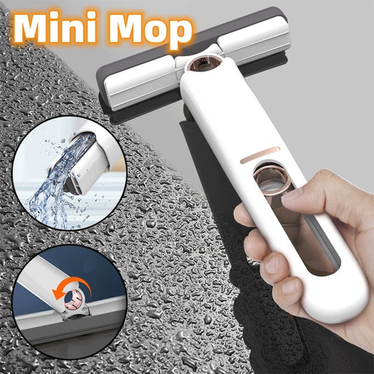 Mini Mops Floor Cleaning Sponge Squeeze Mop Household Cleaning Tools Home Car Portable Wiper Glass Screen Desk Cleaner Mop - FlexFinds