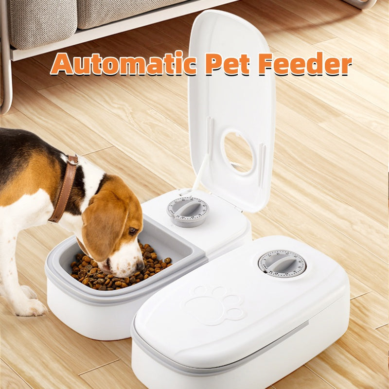 Automatic Pet Feeder Smart Food Dispenser For Cats Dogs Timer Stainless Steel Bowl Auto Dog Cat Pet Feeding Pets Supplies - FlexFinds