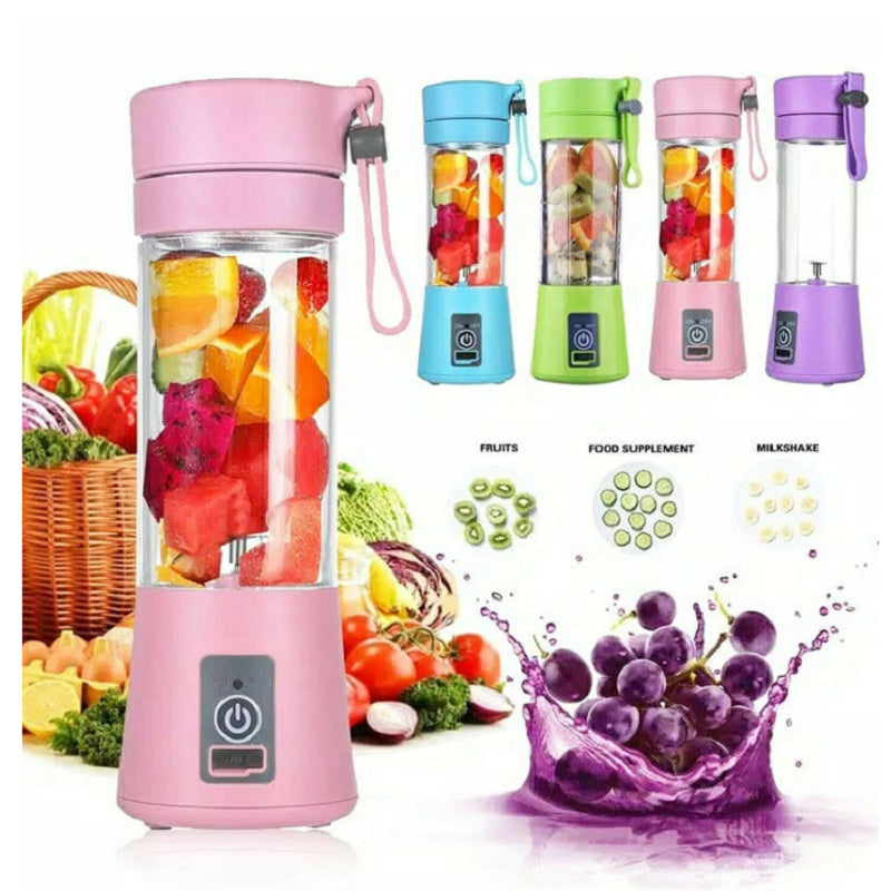 Portable Blender With USB Rechargeable Mini Kitchen Fruit Juice Mixer Home Simple Portable Electric Mini Juicer - FlexFinds