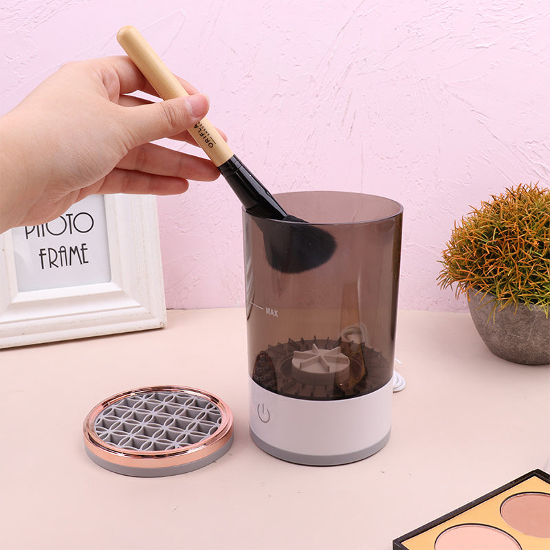 Women Eye Shadow Brush Cleaning Tool Portable Electric Makeup Brush Cleaner Machine With USB Charging Automatic Cosmetic Brush - FlexFinds