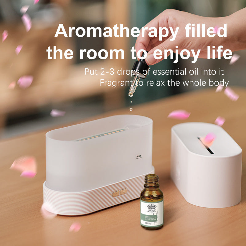 Drop Shipping Factory Direct Sale Fire Flame Humidifier Aroma Diffuser 2022 Air Essential Oil Ultrasonic Humidifier - FlexFinds