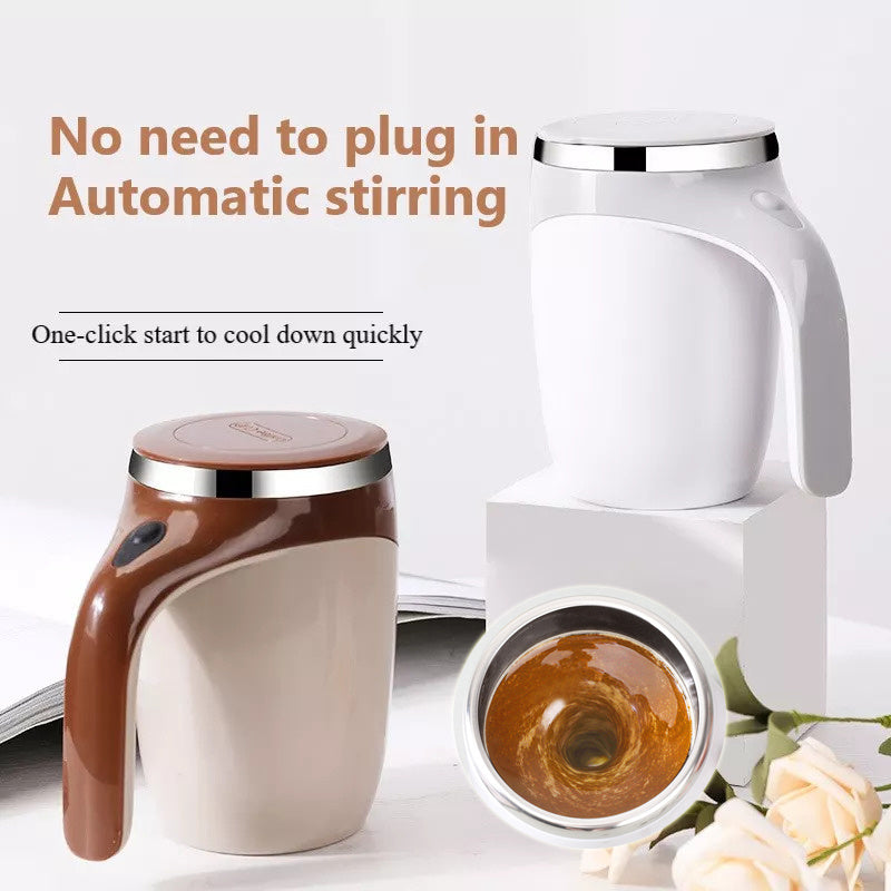 Rechargeable Model Automatic Stirring Cup Coffee Cup High Value Electric Stirring Cup Lazy Milkshake Rotating Magnetic Water Cup - FlexFinds