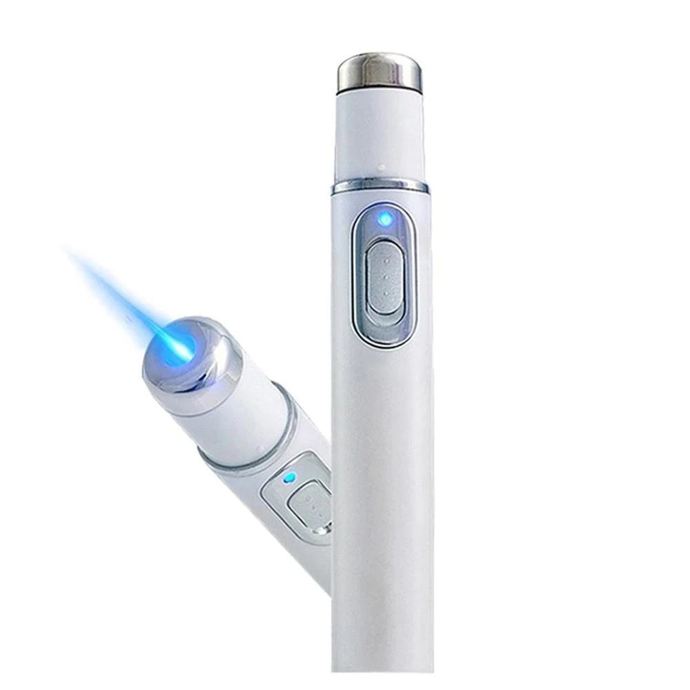 Blue Light Therapy Acne Laser Pen – Scar and Wrinkle Removal Device for Skin Care - FlexFinds