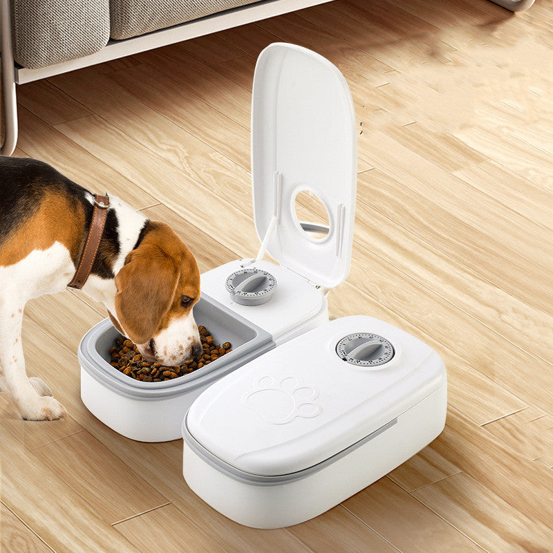 Automatic Pet Feeder Smart Food Dispenser For Cats Dogs Timer Stainless Steel Bowl Auto Dog Cat Pet Feeding Pets Supplies - FlexFinds